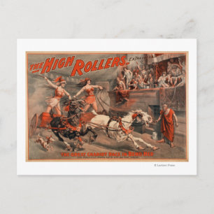 Höga rullare - Ben Hur "böj henne" teater Vykort