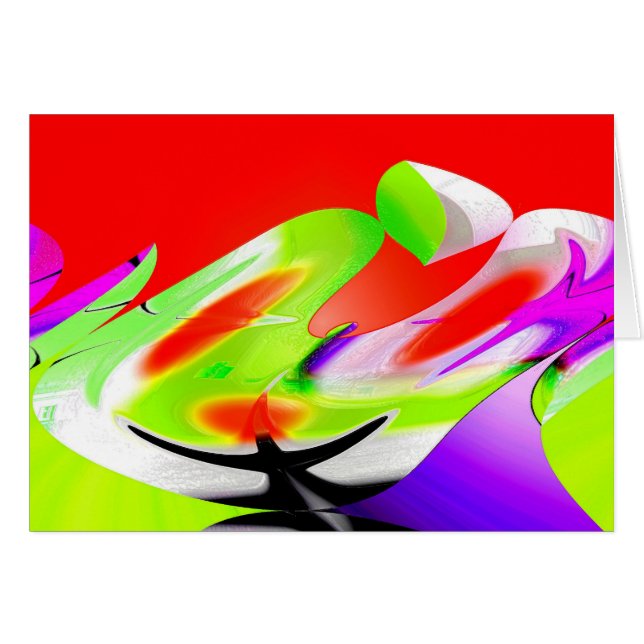 Höga sprit hälsningskort (Framsidan Horizontal)