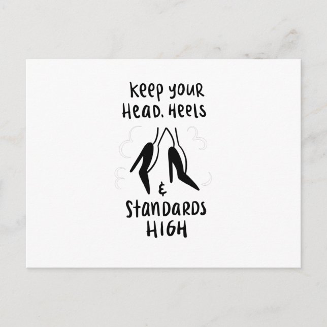 Höga standarder vykort (Framsida)