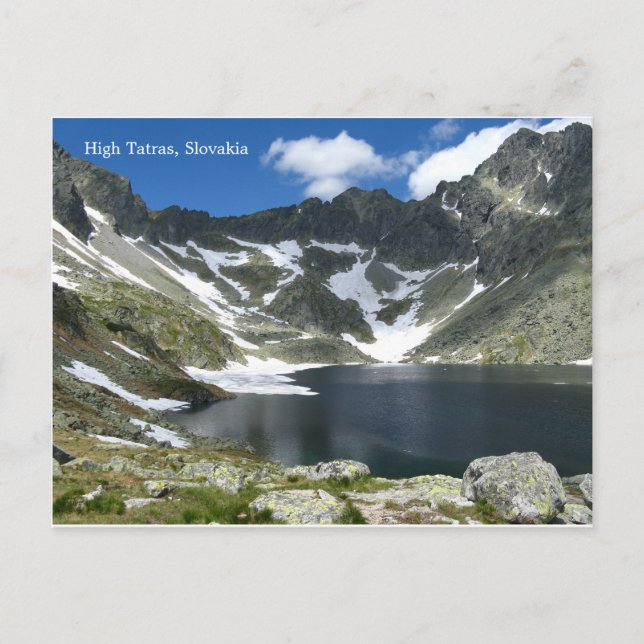 Höga Tatra, Slovakien vykort (Framsida)