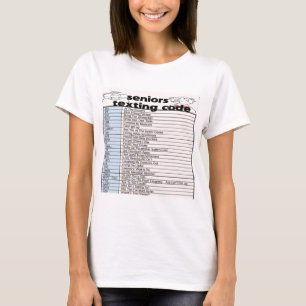 Höga Texting kodifierar T-shirt