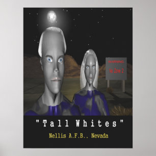 Höga vita utomjordingar poster