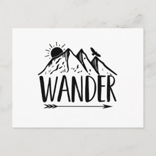 Höga Wanderer Berge Bergsteiger-presentidéer Vykort