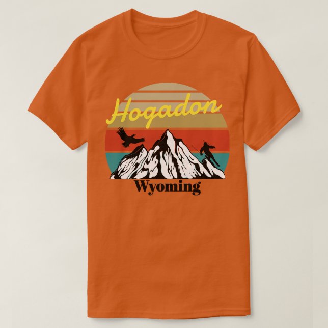 Hogadon Basin ski Wyoming T Shirt (Design framsida)