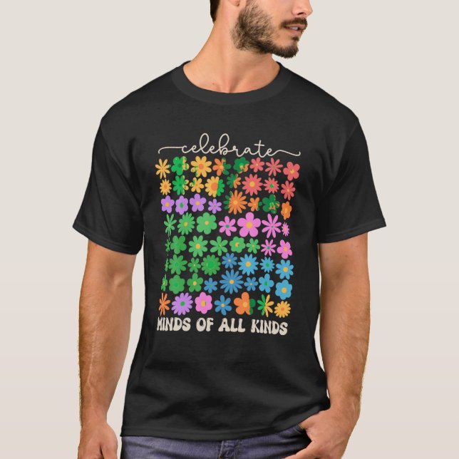 Högaktningsfullt sinne för all slags autism Medvet T Shirt (Framsida)