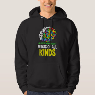 Högaktningsfullt sinnelag av alla typer av vänner hoodie