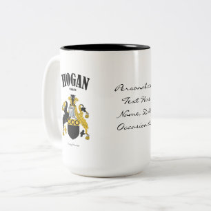 Hogan Family Crest, översättning och innebörd Två-Tonad Mugg