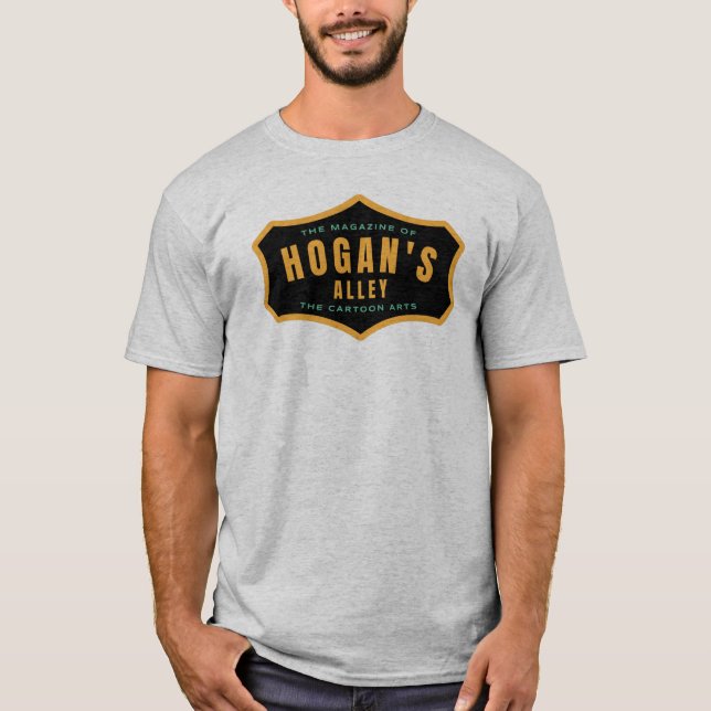 "Hogans Alley" Modern Logotyp T-Shirt (Framsida)