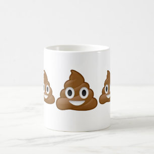 Högar av poopemojimuggen kaffemugg