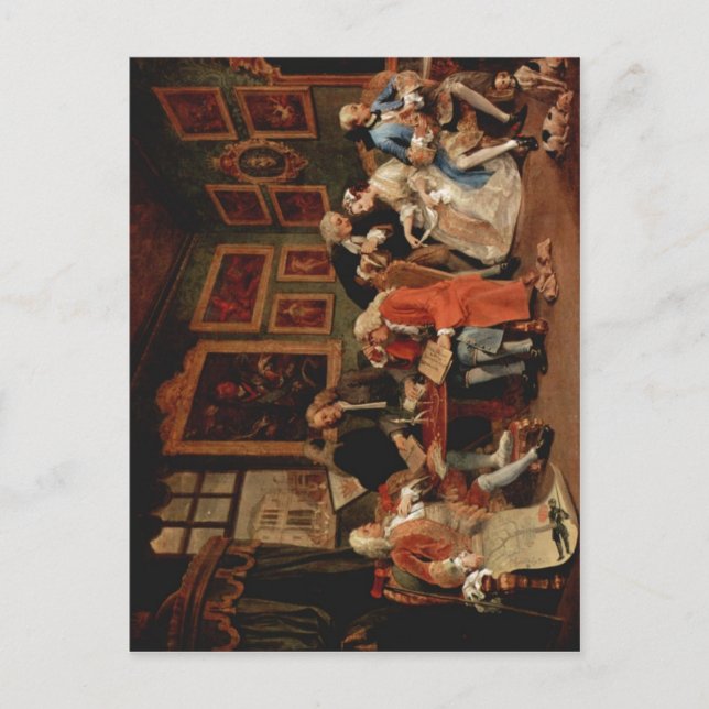 Hogarth, William Giftermål ?-la-mode: Giftermål  Vykort (Framsida)