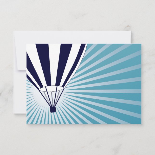 Högballonerande himlar inbjudningar (Framsida)
