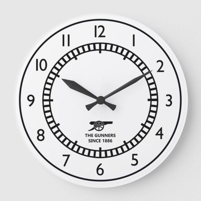 Högbury Clock - slutarbetstid Stor Klocka (Framsida)