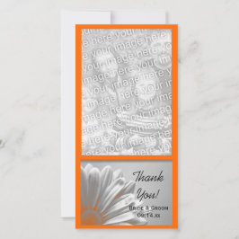 Högdagrar för Blommigten orange Bröllop Tack