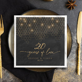 Högdagrar Guld 20-årsdagen ID1165 Pappersservett