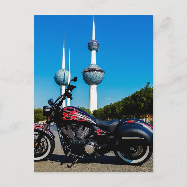 Höge Boll vid Kuwait Torn Vykort (Framsida)