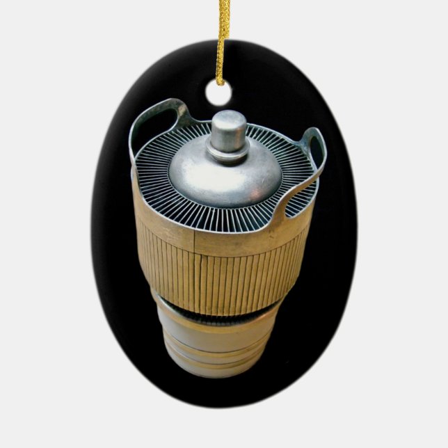 Högeffektsslang (Vacuum Tube) Julgransprydnad Keramik (Framsidan)