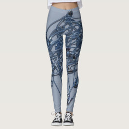 Högen O klämmer fast damasker Leggings