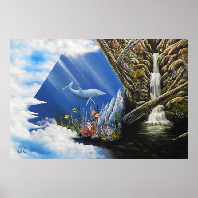 Högenergiutskrift av Oljemålning Poster (Framsidan)