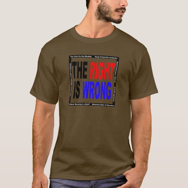 Höger är fel tee shirt (Framsida)