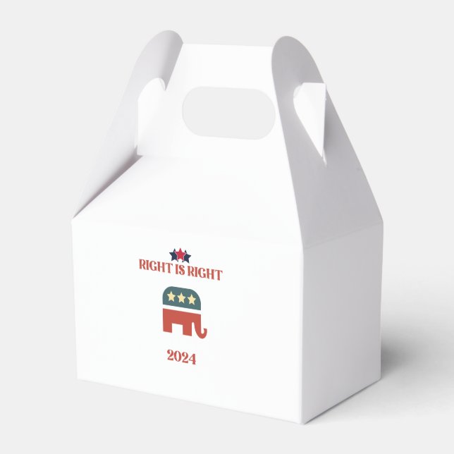 HÖGER ÄR HÖGER REPUBLICAN KONSERVATIV 2024 PRESENTASKAR (Framsidan Sidan)