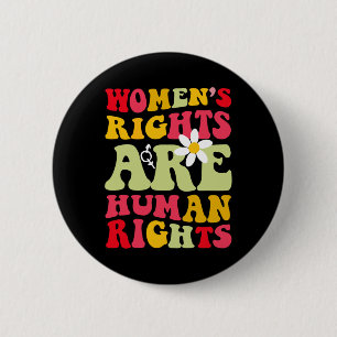 Höger är humana Höger feminist Knapp