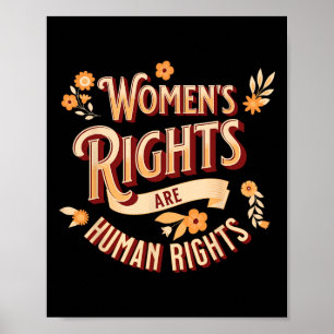 Höger är mänskliga Höger Feminist Pro-val Poster
