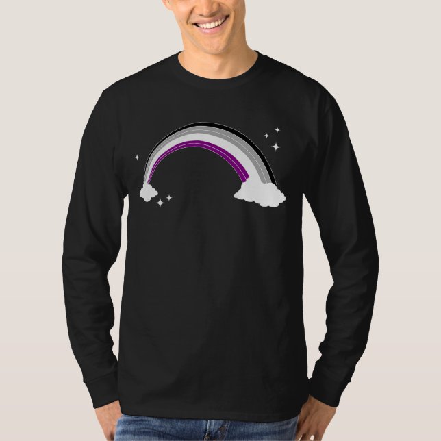 Höger ASexus Flagga Rainbow Ace Pride Lgbt A T Shirt (Framsida)