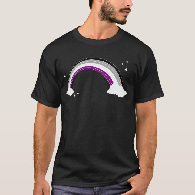 Höger ASexus Flagga Rainbow Ace Pride Lgbt A T Shirt (Framsida)