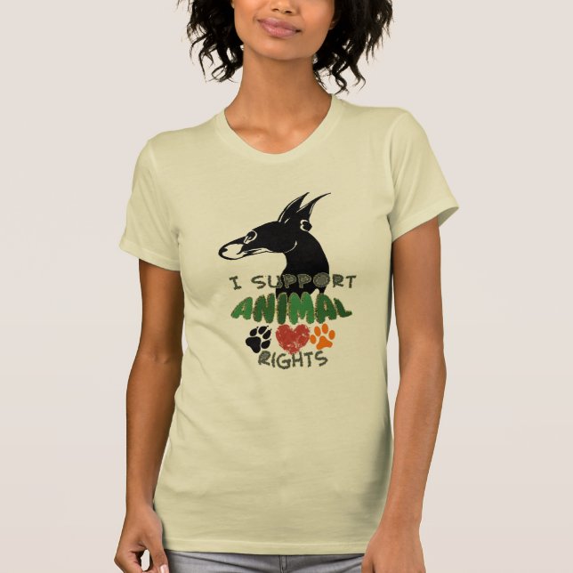 höger av djur tee shirt (Framsida)