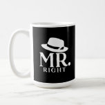 Höger Coffee Mugg - Make, Boyvän, Fiancé<br><div class="desc">höger mugg,  lustigt kaffe mugg för manar,  make-gåva,  pojkvän kaffe kopp,  bröllop mugg för groom,  valentins mugg för honom,  fästman mugg,  jubileumsgåva,  par kaffe koppar muggar,  mugg och kopp mugg,  hans och hennes humor,  roligt te snyggt,  svart,  vitt grafiskt mugg,  för manar,  relation,  partnergåva, </div>