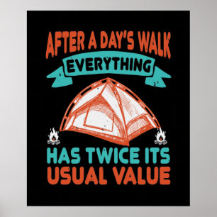 Höger - efter en dags promenad poster