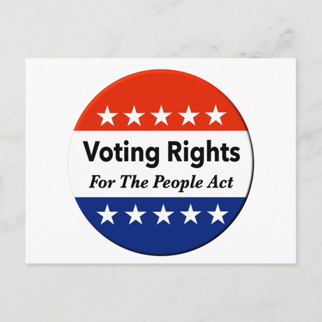 Höger för att rösta om folkakten vykort (Framsida)