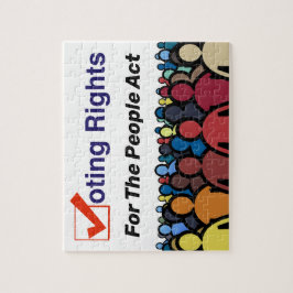 Höger för att rösta om "People Act Jigszle Puzzle" Pussel