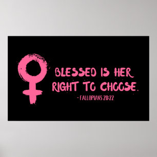 Höger för att välja stor feminist poster