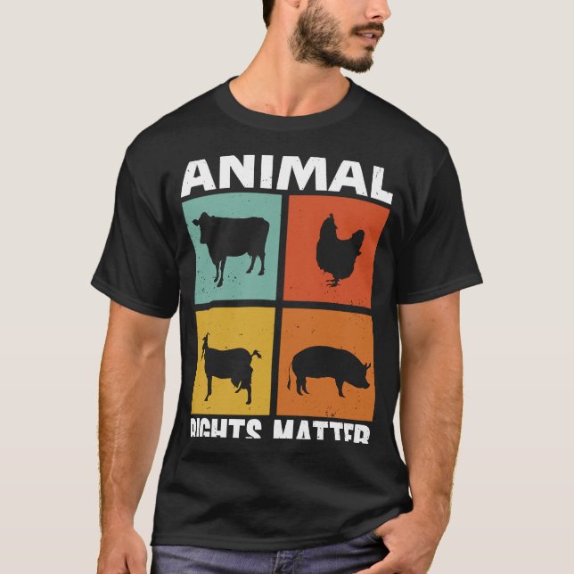 Höger för djurskydd vid Rädding av djur T Shirt (Framsida)