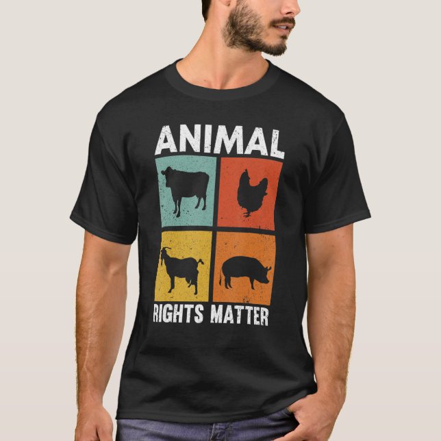 Höger för djurskydd vid Rädding av djur T Shirt (Framsida)