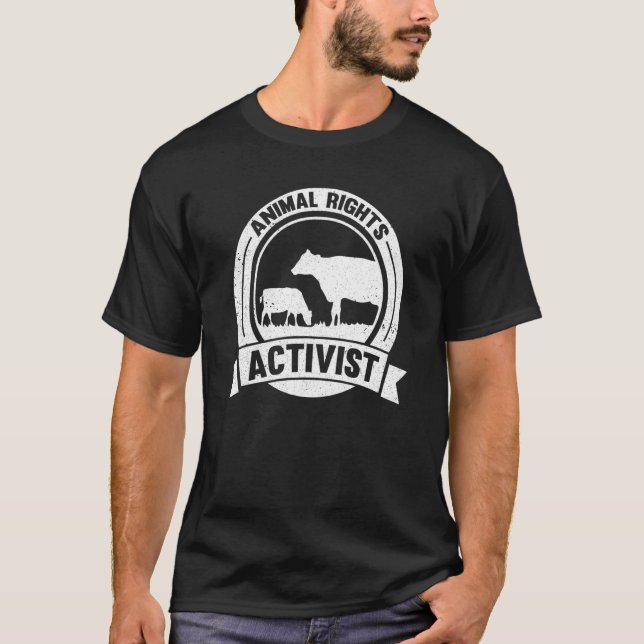 Höger för djurskydd vid Rädding av djur T Shirt (Framsida)