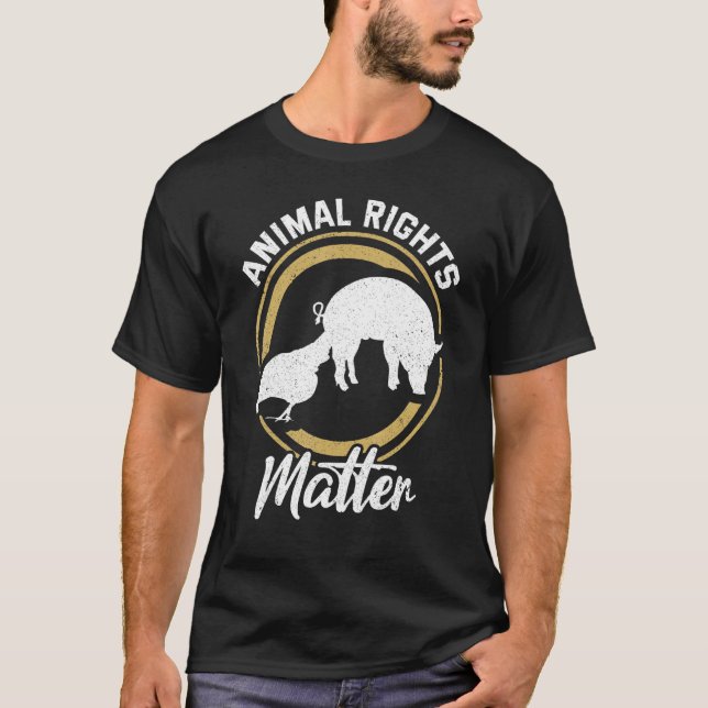 Höger för djurskydd vid Rädding av djur T Shirt (Framsida)