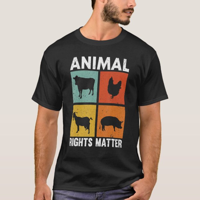 Höger för djurskydd vid Rädding av djur T Shirt (Framsida)