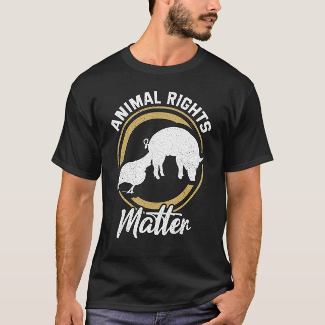 Höger för djurskydd vid Rädding av djur T Shirt (Framsida)