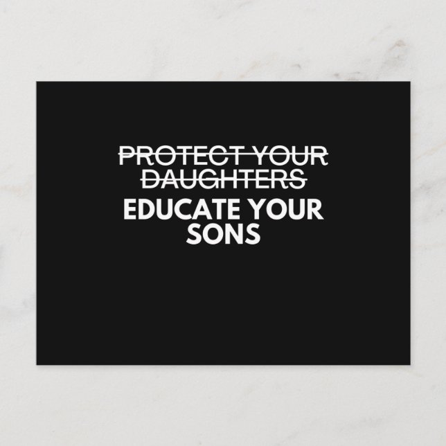 Höger för feministisk Pro-abort Vykort (Framsida)