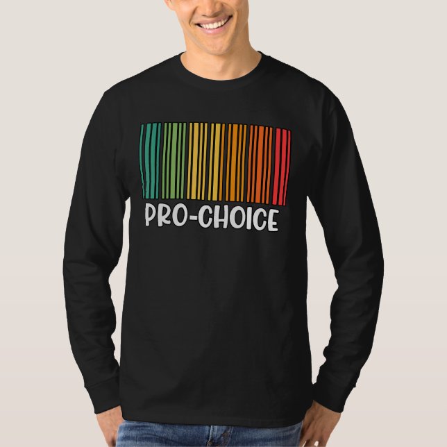 Höger för feministiska kvinnor i Pro Chock Rainbow T Shirt (Framsida)