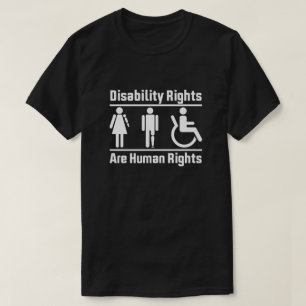 Höger för funktionshinder är mänskliga höger t shirt
