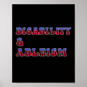 Höger för funktionshinder och ableism är civila Hö Poster