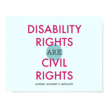 Höger för funktionsnedsättning Poster