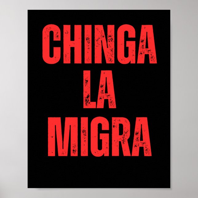 Höger för invandring Chinga La Migra 2025 Poster (Framsidan)