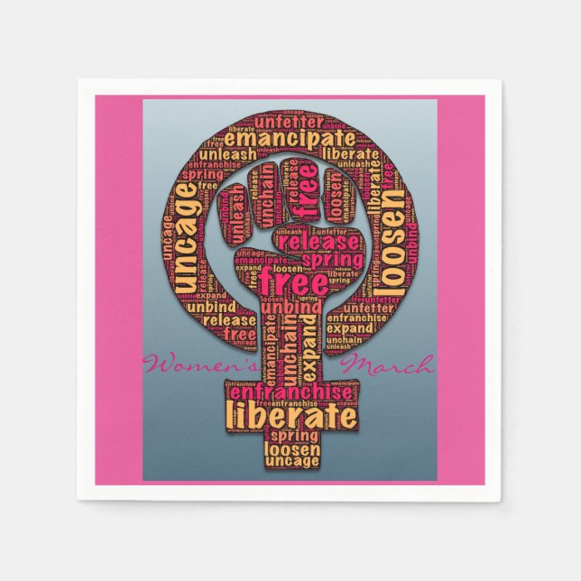 höger för kvinnor 2017 pappersservett (Framsidan)