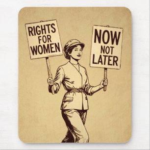 Höger för kvinnor, Vintage feministisk suffragette Musmatta