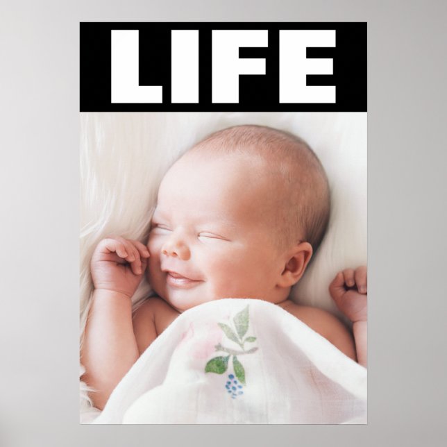HÖGER FÖR SMILING AV BABY TILL LIV POSTER (Framsidan)