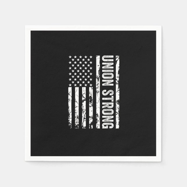 Höger för unionsarbetare - Unionsstyrka - Union Th Pappersservett (Framsidan)